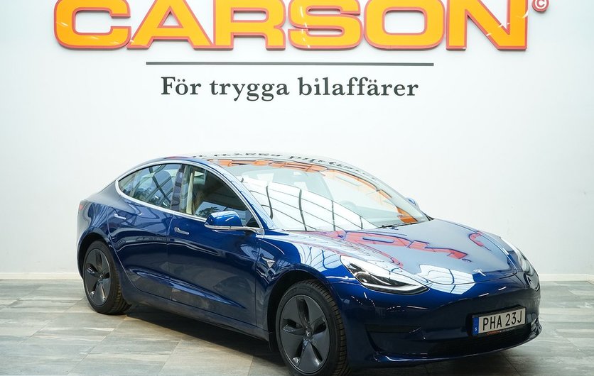 Tesla Model 3 Standard Range Plus Svensksåld 2019
