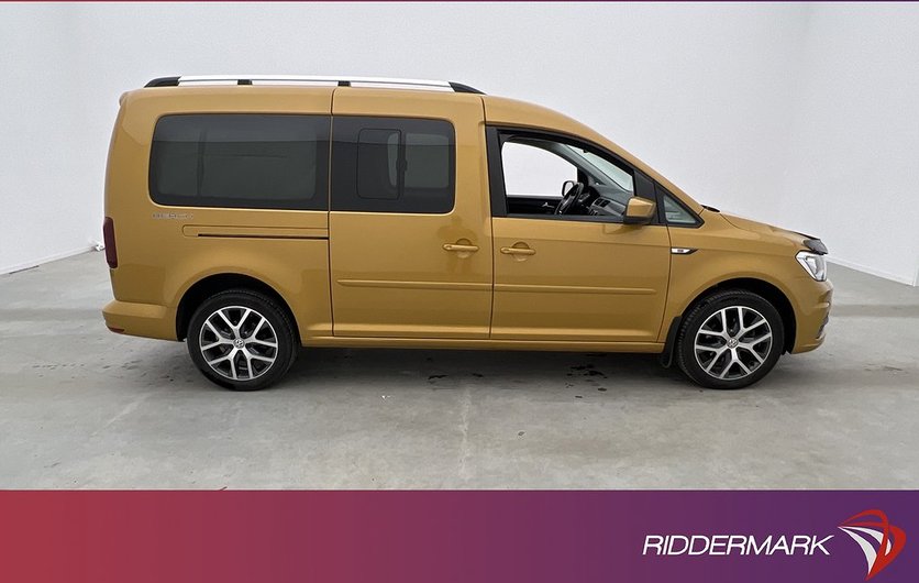 Volkswagen Caddy Maxi Life BEACH Värm Drag CamperVan 1-Ägare 2020