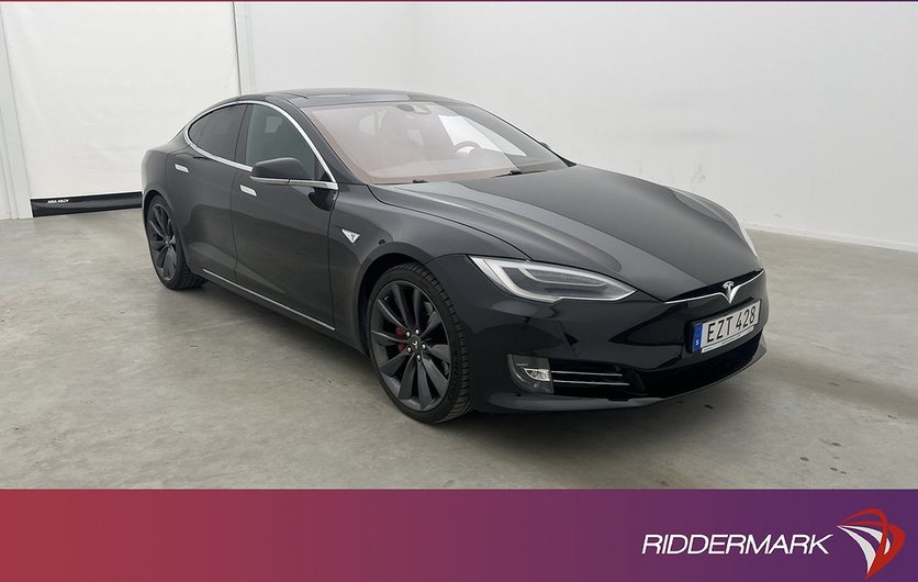 Tesla Model S P90D Svensksåld Luftfjädring Panorama 2016