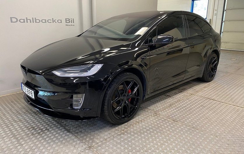 Tesla Model X Performance Raven Ludicrous Vossen Dragkrok 2020
