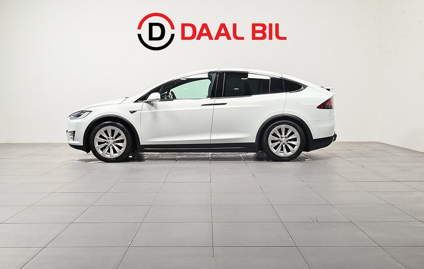 Tesla Model X 90D 6-SITS LUFTFJÄD PVÄRM PREMIUM HIFI 2016