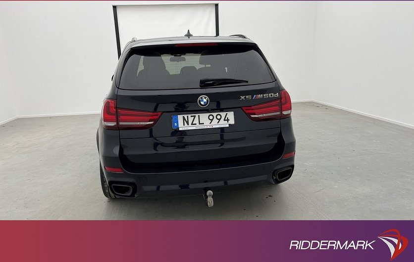 BMW X5 M50d xDrive M-Sport Pano B&O HuD B-Kamera D-Värm Navi 2018