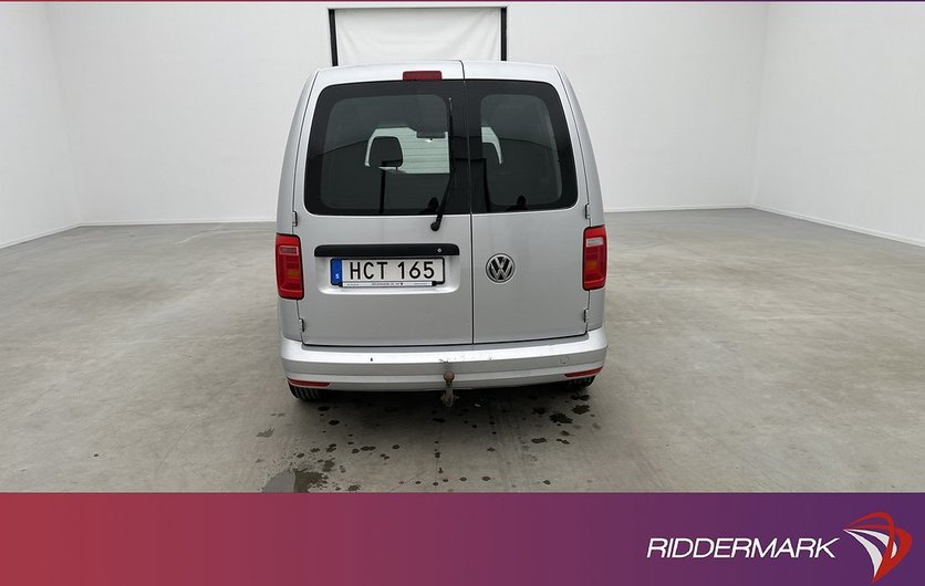 Volkswagen Caddy 1.6TDI Fjärr-Värmare Dragkrok 0.56L Mil 2016