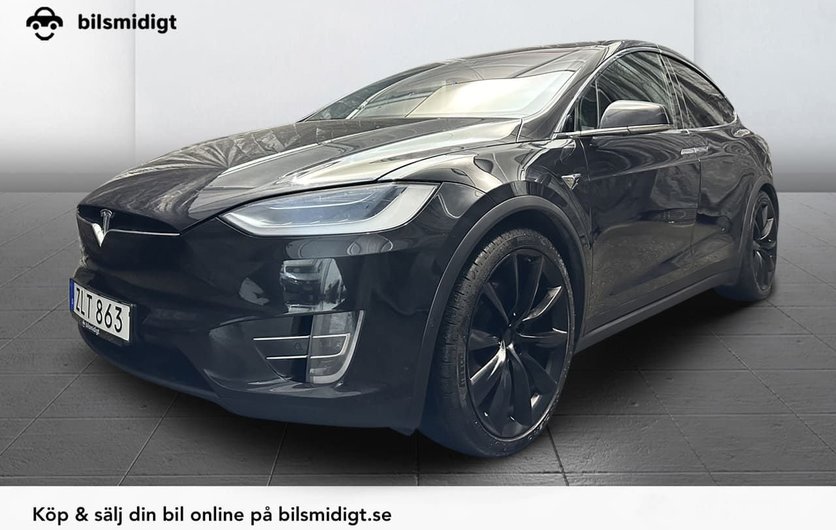 Tesla Model X 100D Luftfj AWD Uppgr. AP Drag 6-Sits 2018
