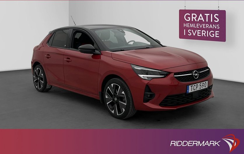 Opel Corsa e Designline Kamera Rattvärme CarPlay 2021