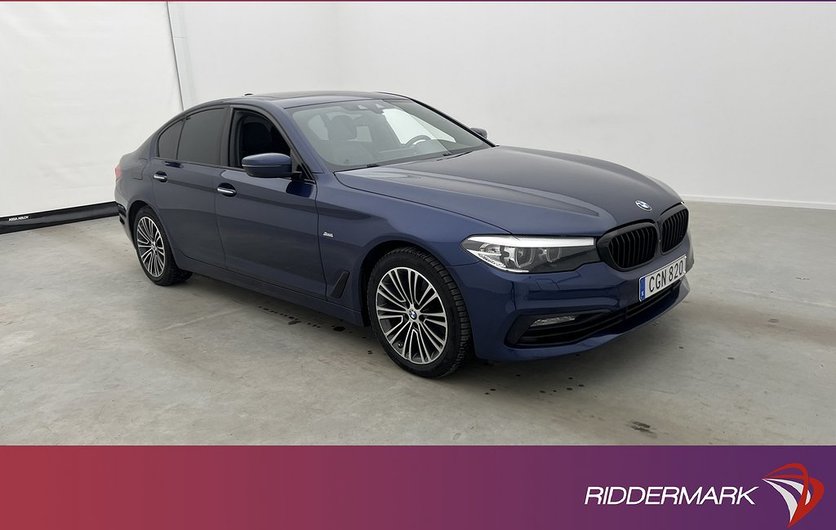 BMW 520 d xDrive Sport line T-Lucka 360° HiFi Rattvärme 2018