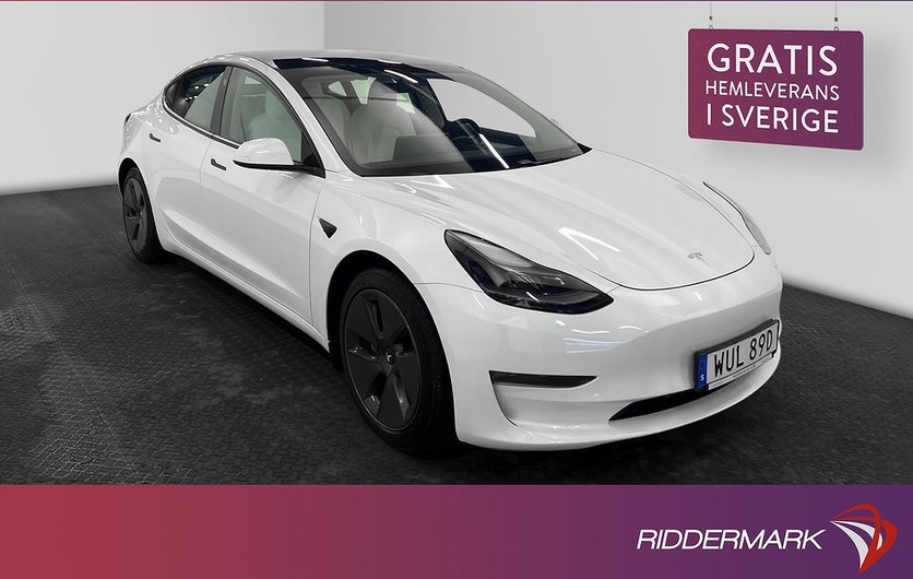Tesla Model 3 Long Range AWD Ljus interiör Dragkrok AP 2021