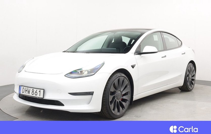 Tesla Model 3 Performance AWD Refresh Autopilot Pano V-hjul 2021