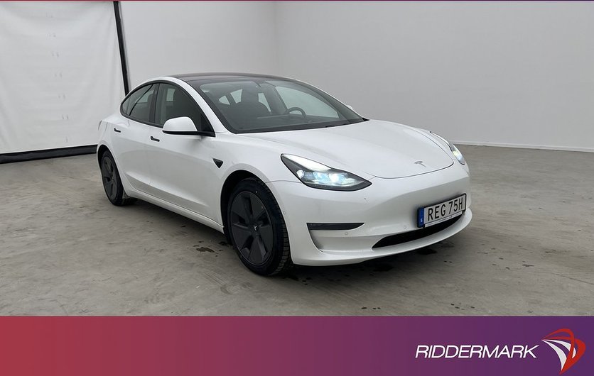 Tesla Model 3 Long Range AWD Svensksåld En-Brukare Drag 2021