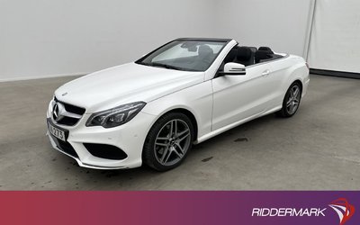 Mercedes E250 Benz E 250 Cabriolet AMG Kamera Skinn Navi Sensorer 2016