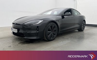 Tesla Model S Plaid Uppgraderad-AP Yoke Luftfjä Sv.Såld 2023
