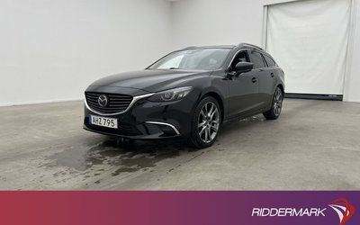 Mazda 6 6 Wagon BOSE Drag Kamera Navi Skinn Rattvärm HUD 2017