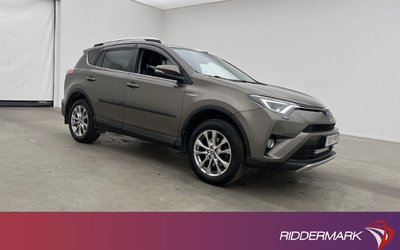 Toyota RAV4 Hybrid 2.5 AWD Kamera Dragkrok Skinn Navi 2016