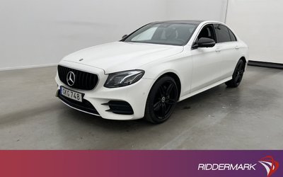 Mercedes E220 Benz E 220 4MATIC AMG Värmare Burm Pano Drag 360° 2018