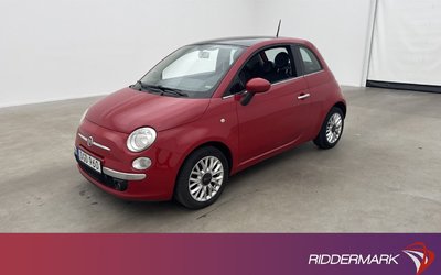 Fiat 500 1.2 8V Lounge Panorama M&K-Värmare Halvskinn 2015