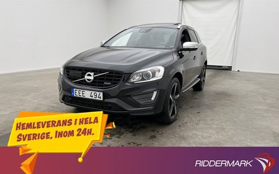 Volvo XC60 D4 AWD R-Design Pano VOC Värm Kamera Navi Skinn 2014
