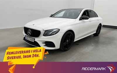 Mercedes E220 Benz E 220 4MATIC AMG Värmare Pano Burm Drag 360° 2018