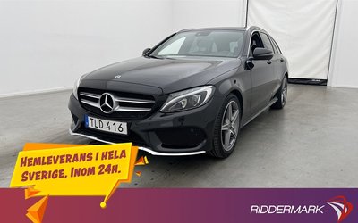 Mercedes C220 Benz C 220 d AMG Burmester Pano Skinn Kamera Drag 2018